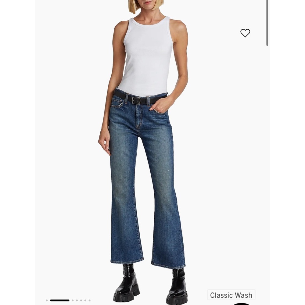 NWT Nili Lotan Bootcut Midrise Jean in Classic Wash - Picture 3 of 13